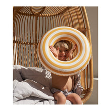 Load image into Gallery viewer, Baloo Swim Ring - Stripe: Yellow mellow/creme de la creme