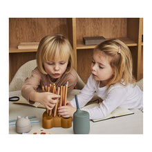 Load image into Gallery viewer, Ellis Sippy Cup - Faune green/hunter green mix