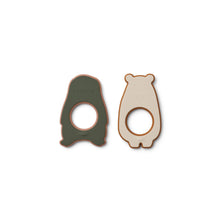 Load image into Gallery viewer, Gili Teether 2 Pack - Hunter green multi mix
