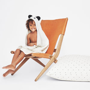 Augusta Hooded Junior Towel - Panda creme de la creme