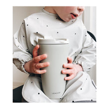 Load image into Gallery viewer, Merle Cape Bib - Classic dot dumbo grey
